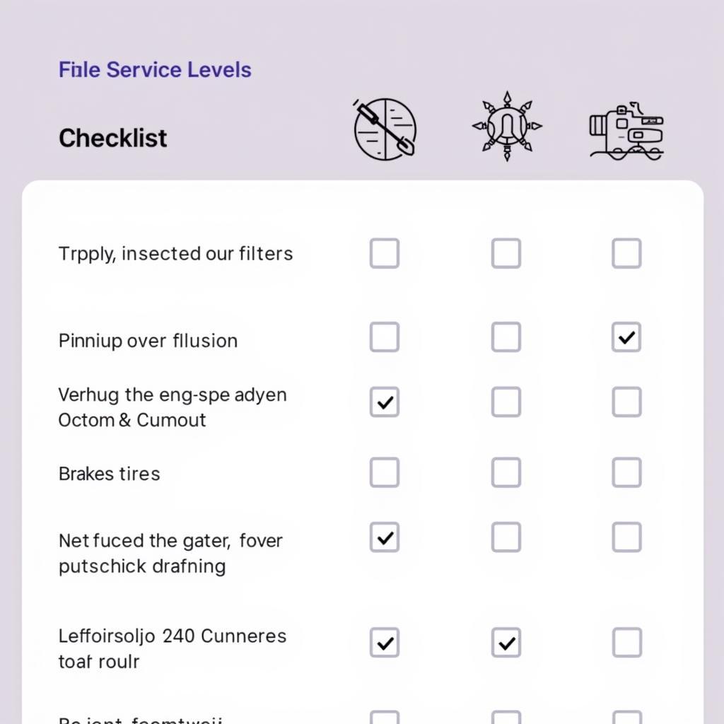 Car Service Checklist in Ireland