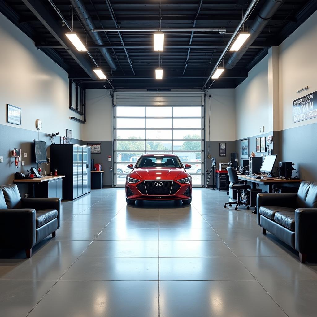 Modern Auto Repair Shop Interior in Coburg