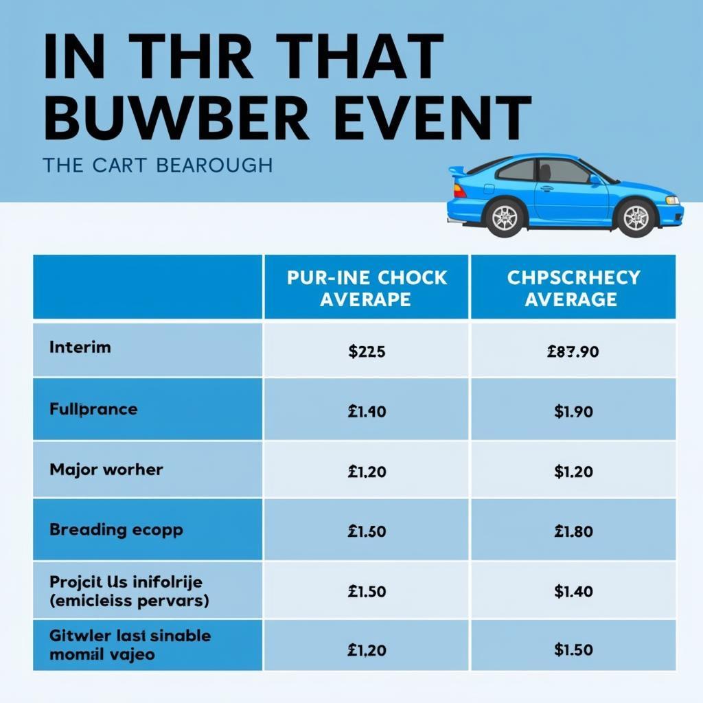 Comparing car service costs in Loughborough