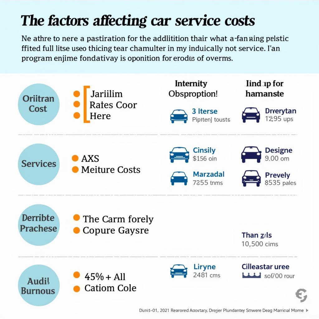 Factors Affecting Car Service Costs: Service Type, Car Model, and Location