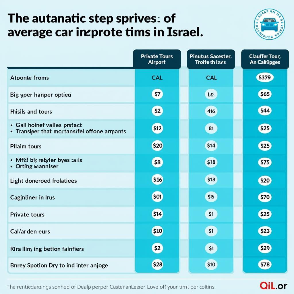 Car Service Costs in Israel