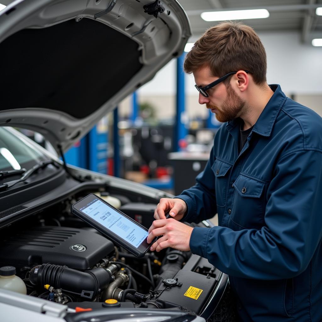 Experienced Mechanic Performing Car Service in Flintshire