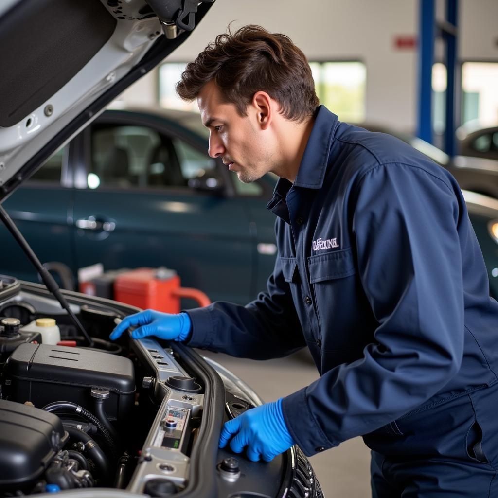 Mechanic Inspecting Vehicle in Fremantle South