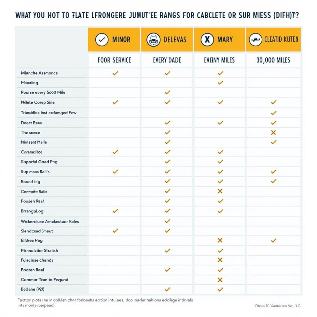 Car Service Frequency Chart