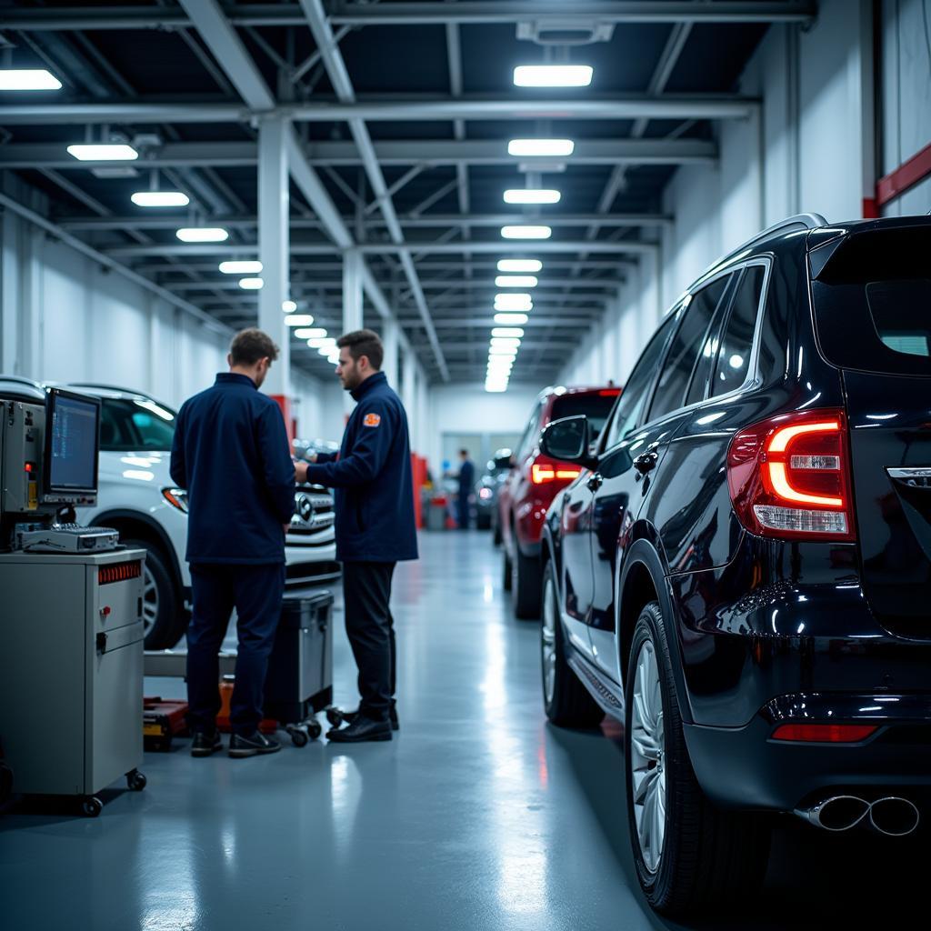 Modern Car Service Garage in Bristol with Advanced Diagnostic Equipment