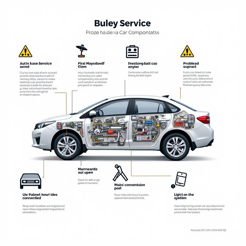 Detailed Car Service Graphic Diagram