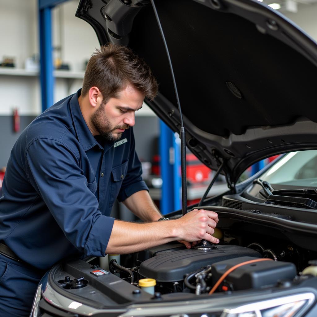 Car Service in Progress