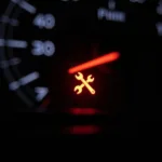 Car Service Indicator Light on Dashboard