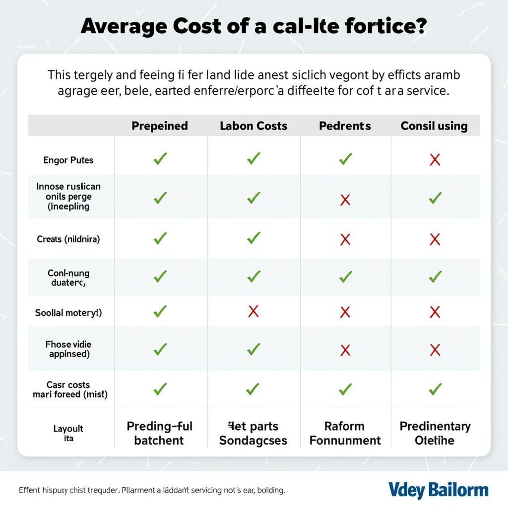 Comparing Car Service Prices by Location