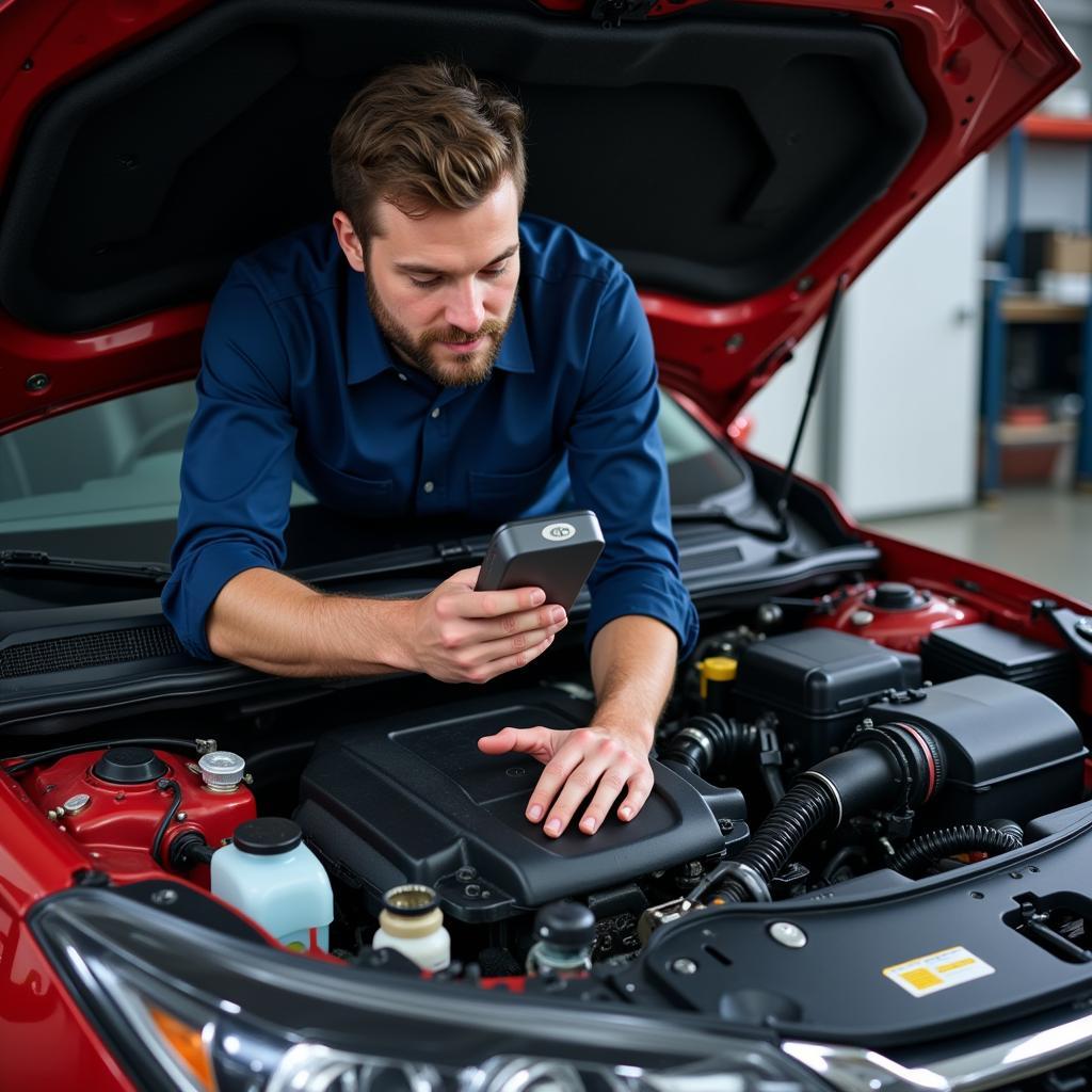 Car Service Mechanic Inspection