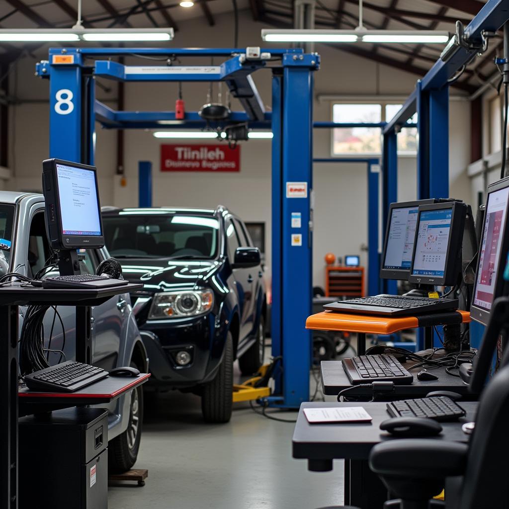 Modern Diagnostic Tools in a Napier Car Service