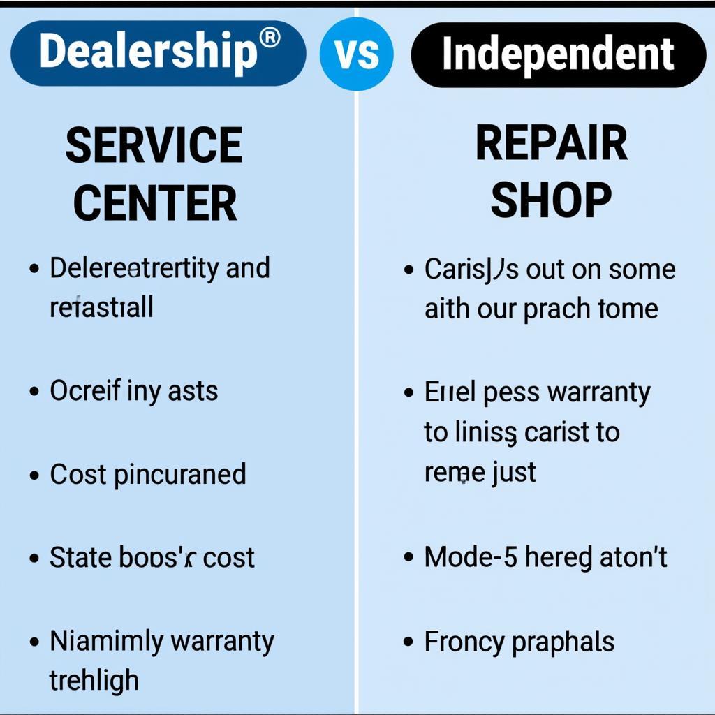 Comparing Car Service Options