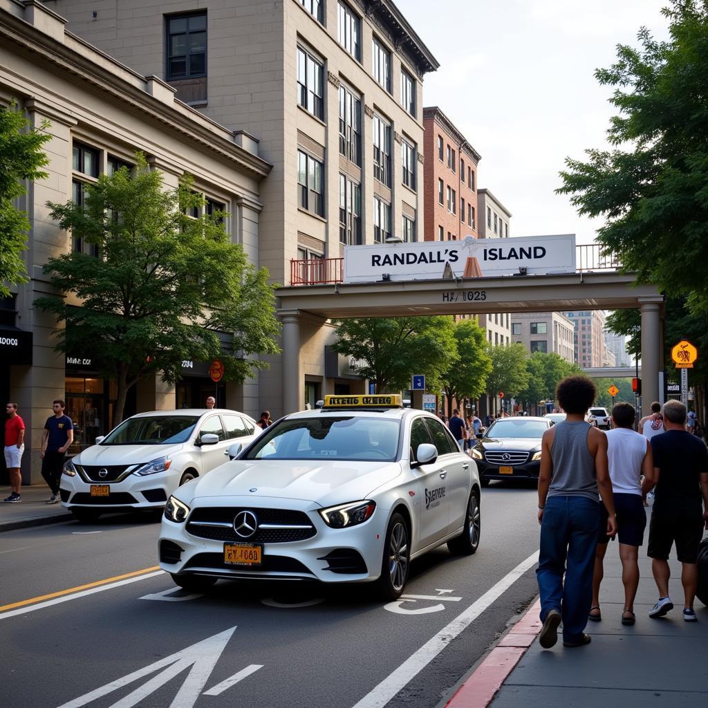 Car Service Drop-Off at Randall's Island Event