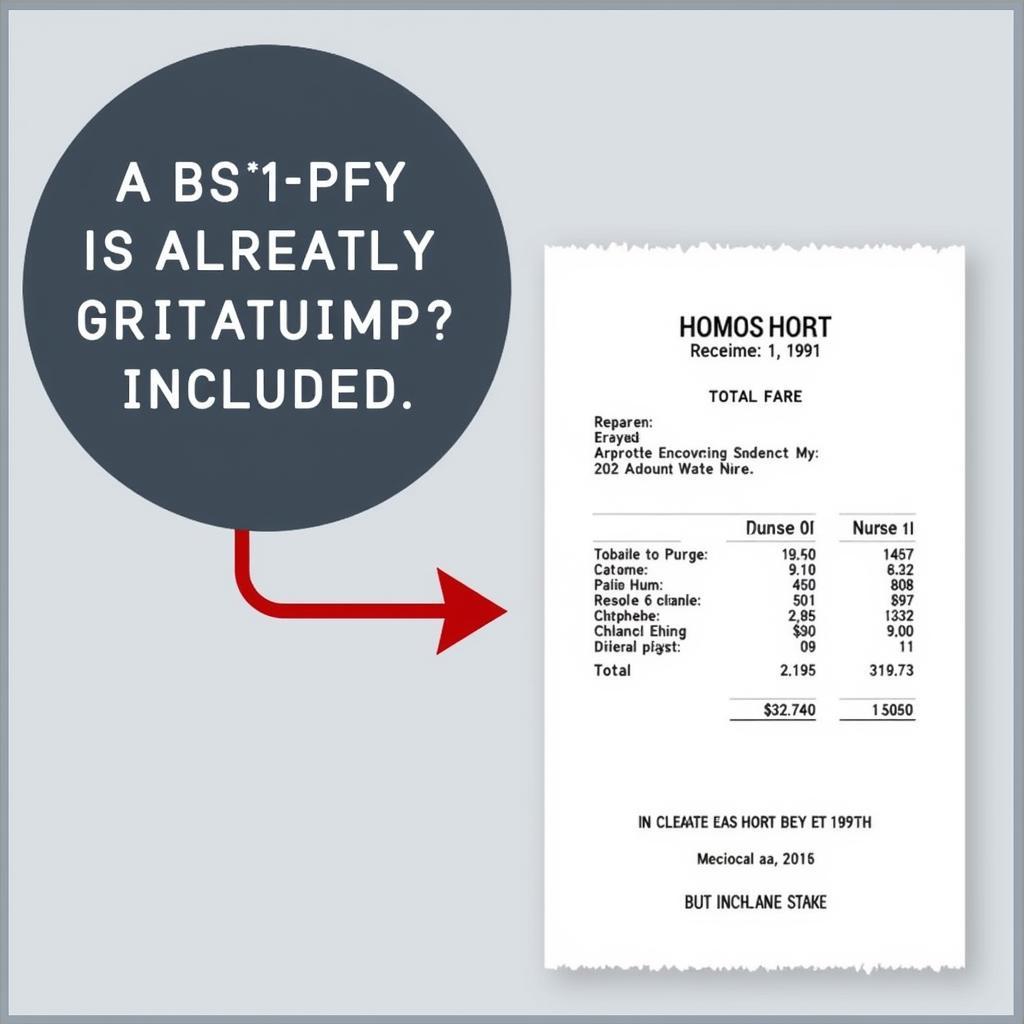 Car Service Receipt Showing Gratuity Included