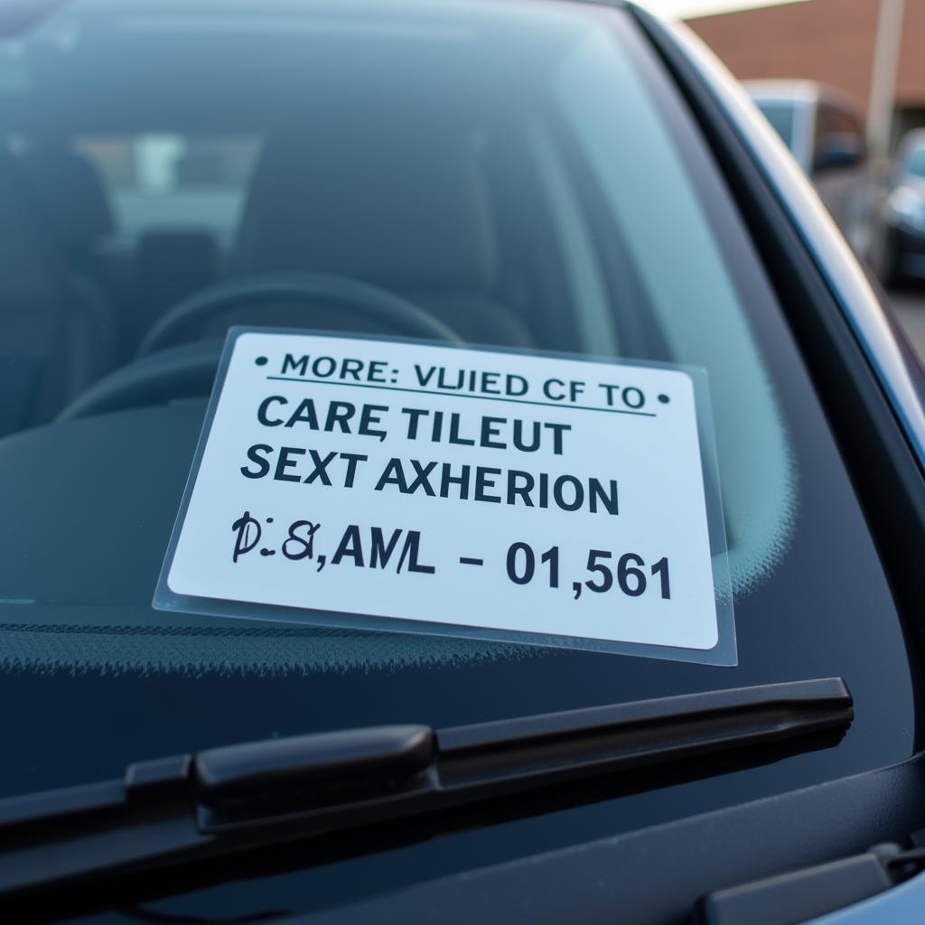 Car Service Reminder Sticker