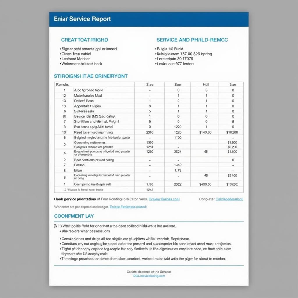 Car Service Report