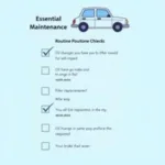 Car Service Routine Maintenance Checklist