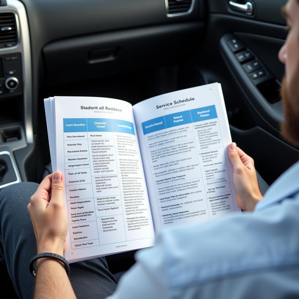 Checking Car Service Schedule