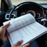 Checking Car Service Schedule in Owner's Manual