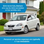 Car Service Tax Deductions for Personal Use