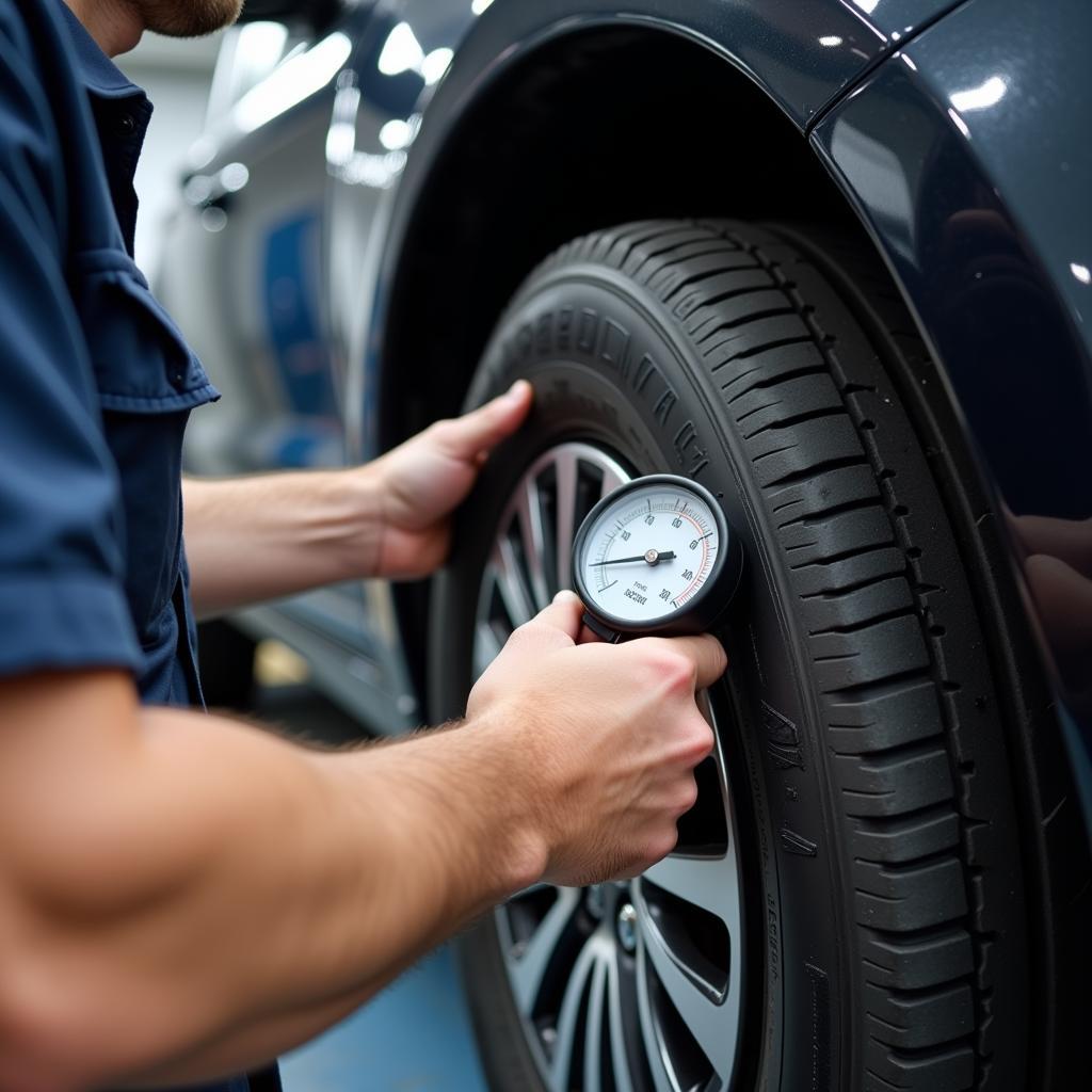 Car Service Tire Check