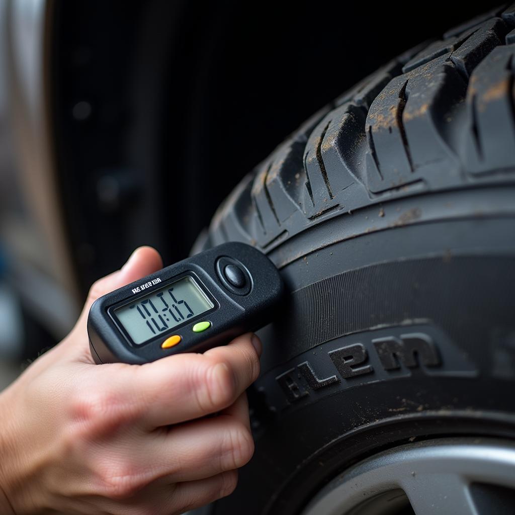 Car Service Tire Inspection