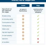 Car Service Types Comparison Chart