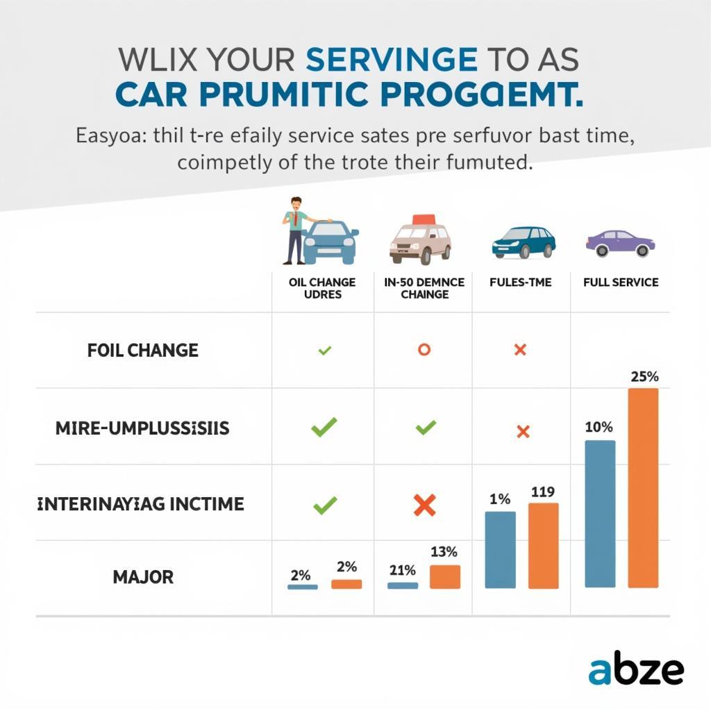 Car Service Types Comparison Chart