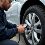 Car Service Tyre Check