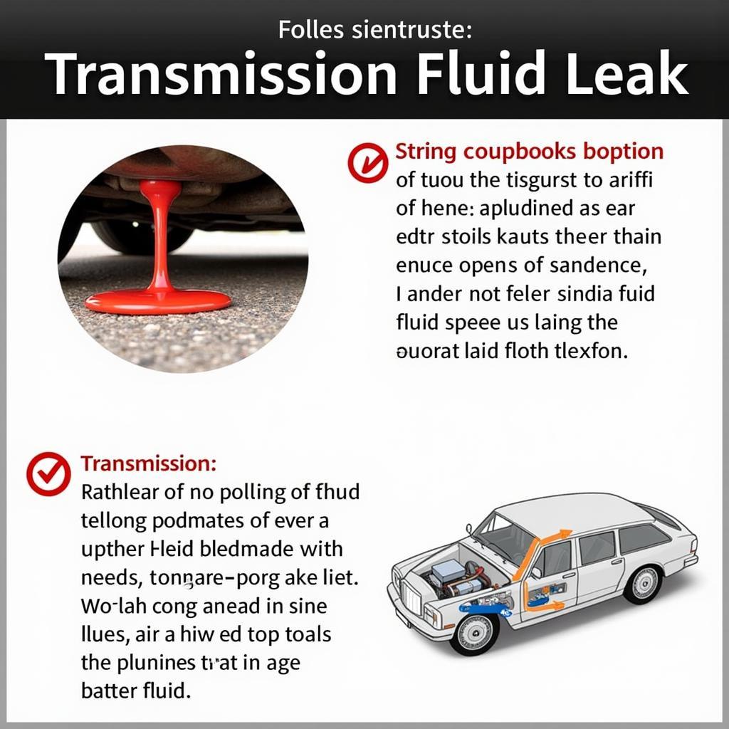 Car Transmission Fluid Leak Signs and Causes