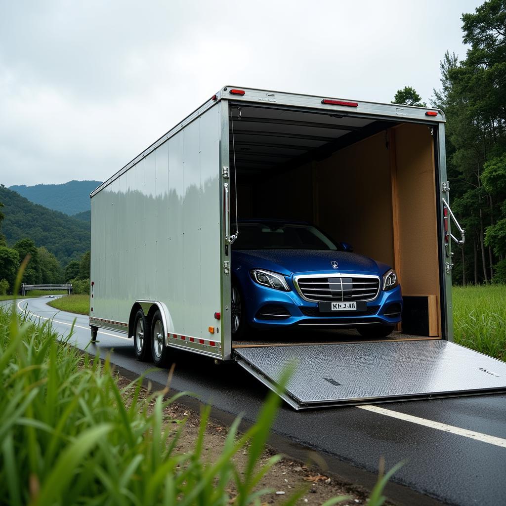 Car Transport in Malaysia Using Enclosed Trailer