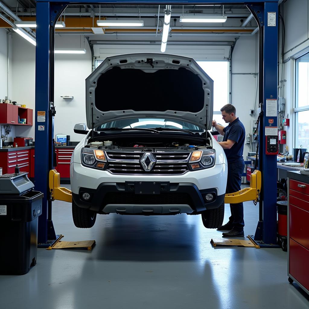 Car Undergoing Regular Service and Maintenance