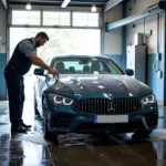 Car Wash Final Drying and Inspection