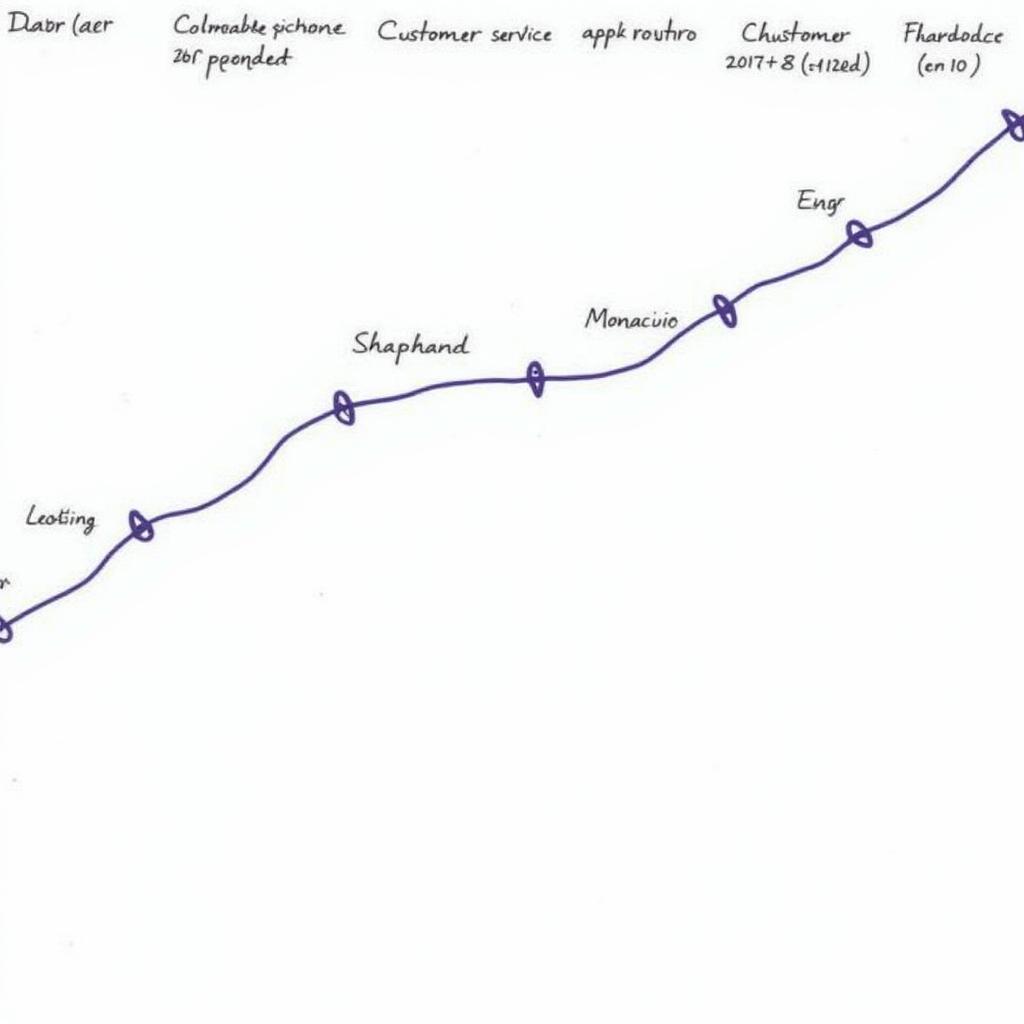 Career path progression from customer service representative to sales manager, finance manager and general manager.