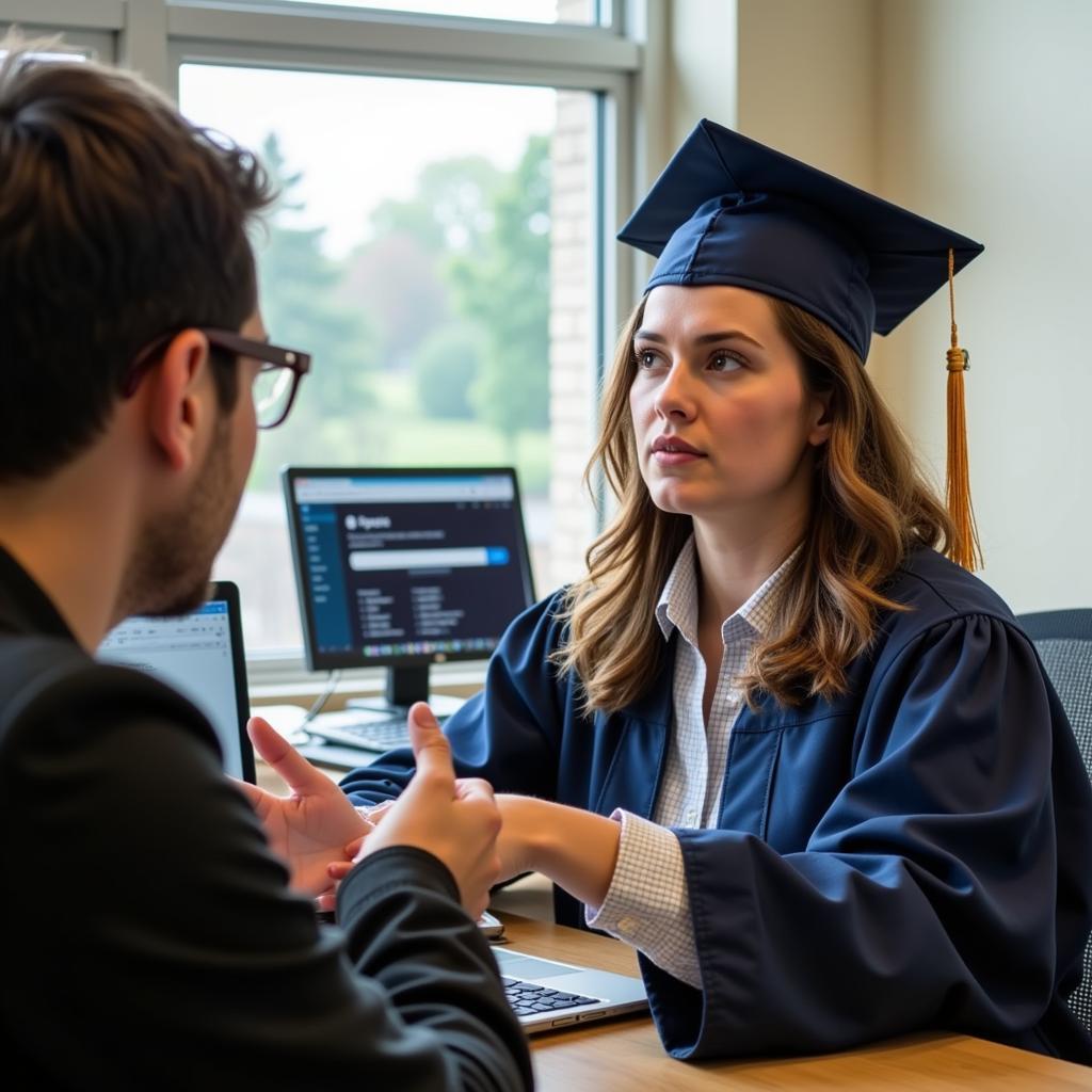 Graduate Meeting with a Career Counselor