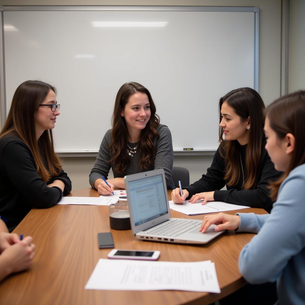 Students Engaging in a Career Services Workshop