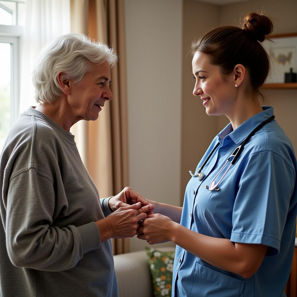 Caregiver Providing In-Home Support