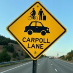 Carpool Lane Sign