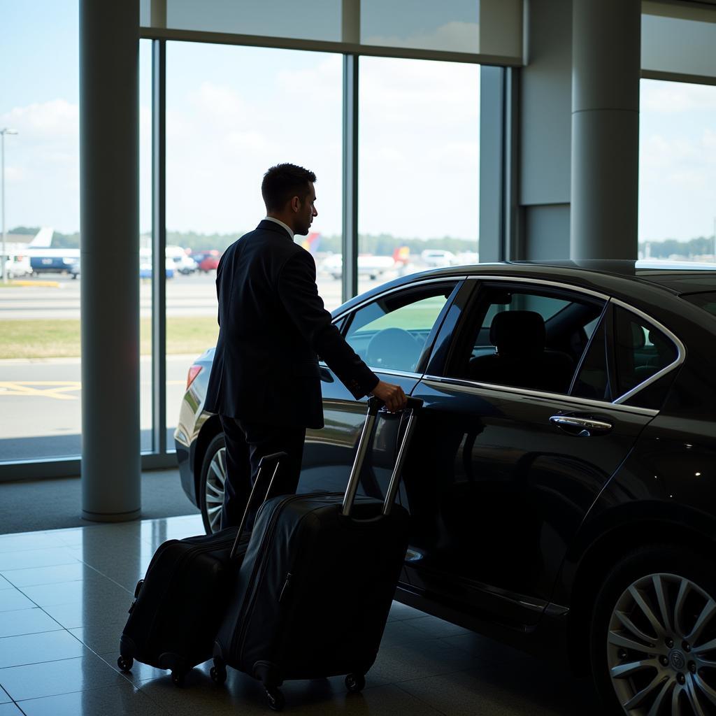 Chauffeur Helping with Luggage