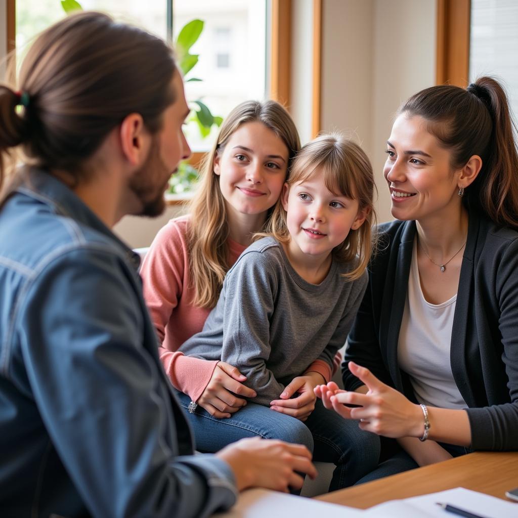 Child Psychologist Consulting Family