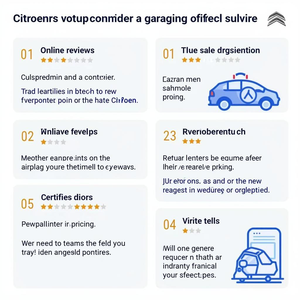 Tips for Choosing a Reputable Citroen Garage