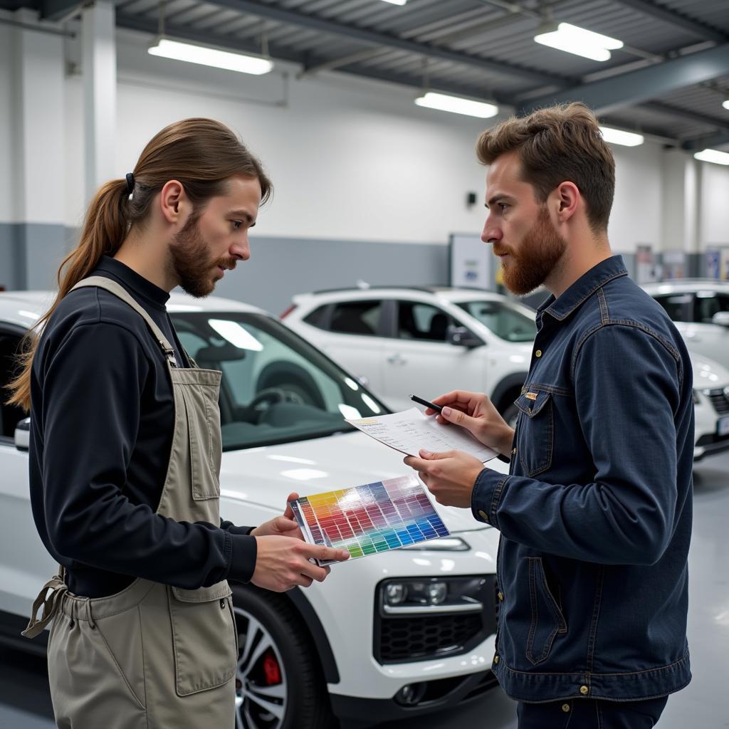 Choosing a Car Colour Service on Mawney Road