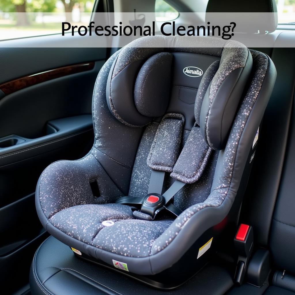 Clean and Sanitized Baby Car Seat