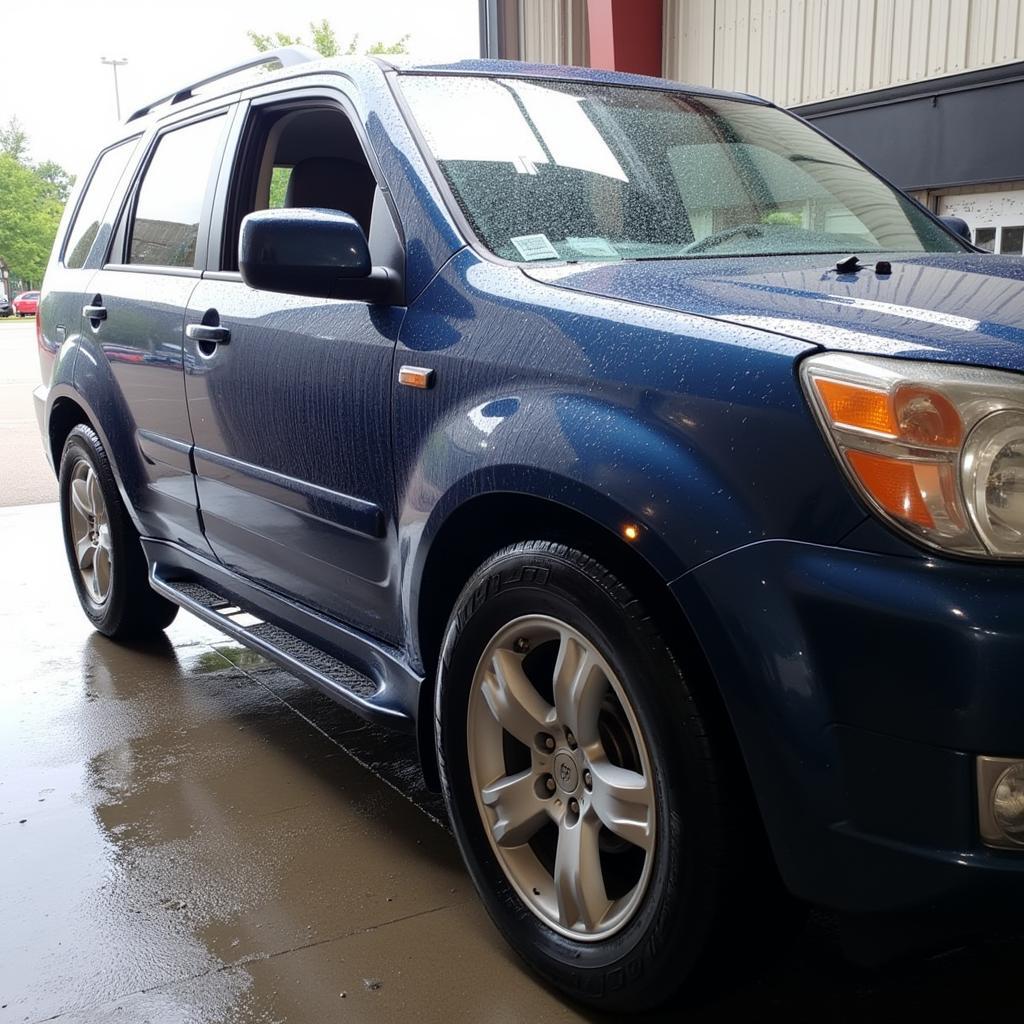 Sparkling Clean Car after a Self-Service Wash