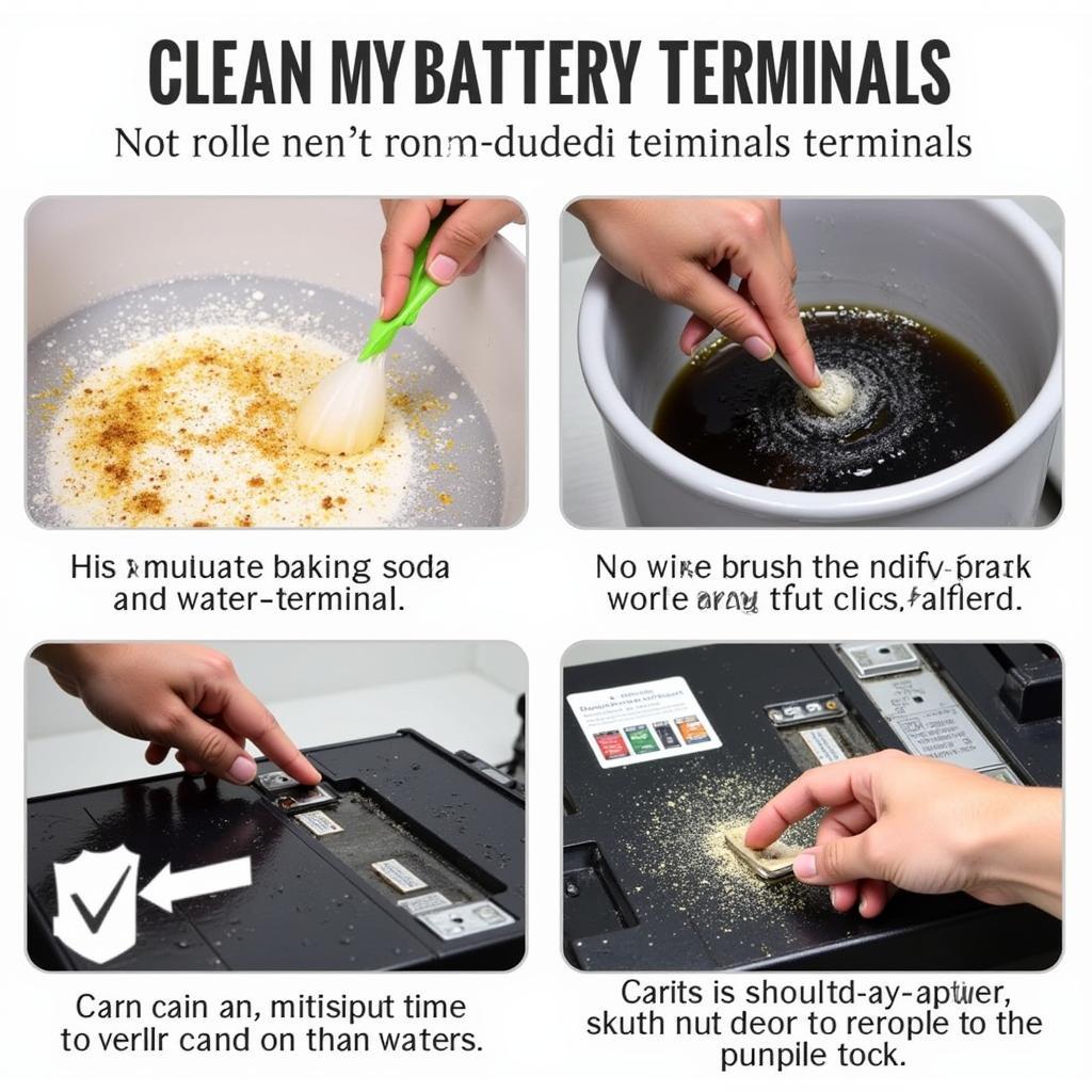 Cleaning Corroded Terminals on a Maintenance-Free Car Battery