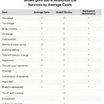 Common Car Service Costs