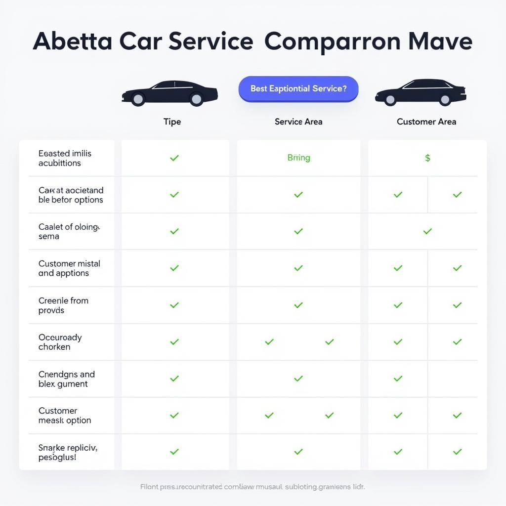 Comparing Abetta Car Service with Competitors