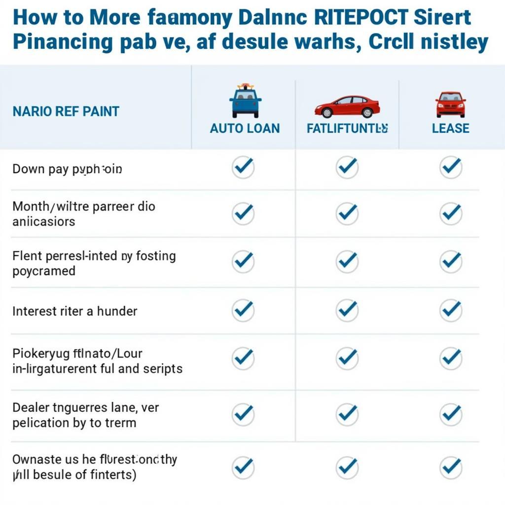 Comparing Different Car Financing Options