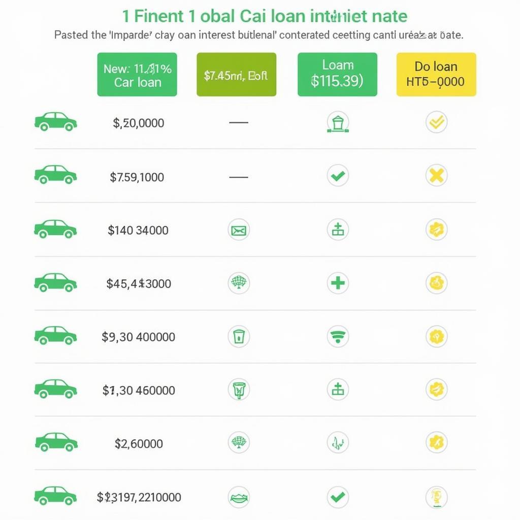 Comparing Car Loan Interest Rates