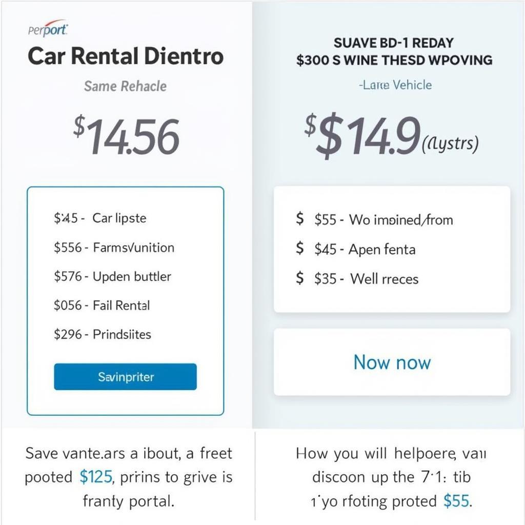 Comparing Car Rental Prices